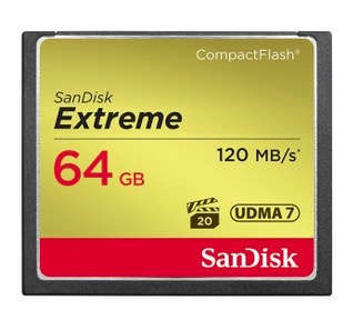 Sandisk Compact Flash Extreme Cf 120mbs 85mbs Write Udma7 64gb